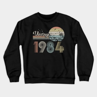 Vintage 1984 Design 36 Years Old 36th birthday for Men Women Crewneck Sweatshirt